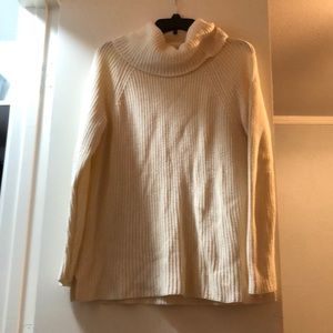 Cream Coldwater Creek turtleneck sweater